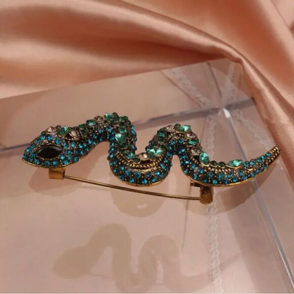🐍 NEW sparkling slithering snake brooch 🐍 - Picture 6 of 6